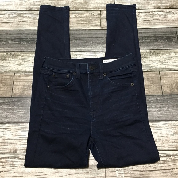 Rag Bone High Rise Ankle Skinny Jeans Women’s 24 (Inseam 27) Dark Wash Blue. - Picture 6 of 11